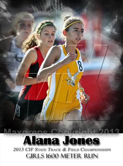 Thumbnail 1 in CIF State Track & Field Championships (Girls 1600m) photogallery.