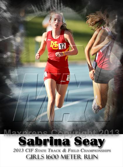 Thumbnail 2 in CIF State Track & Field Championships (Girls 1600m) photogallery.