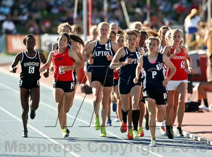 Thumbnail 2 in CIF State Track & Field Championships (Girls 1600m) photogallery.