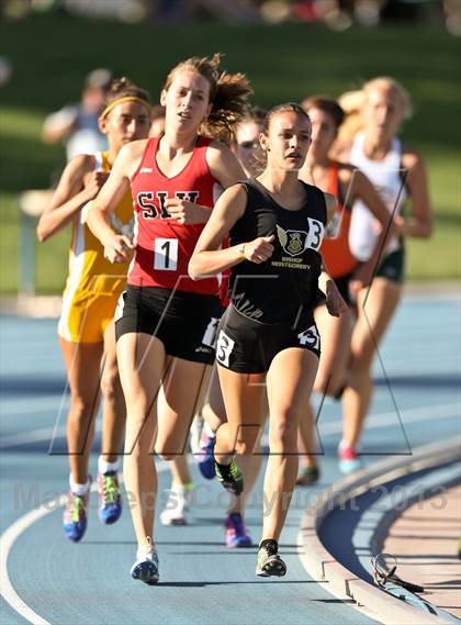 Thumbnail 1 in CIF State Track & Field Championships (Girls 1600m) photogallery.