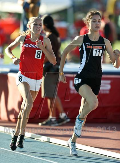 Thumbnail 2 in CIF State Track & Field Championships (Girls 1600m) photogallery.