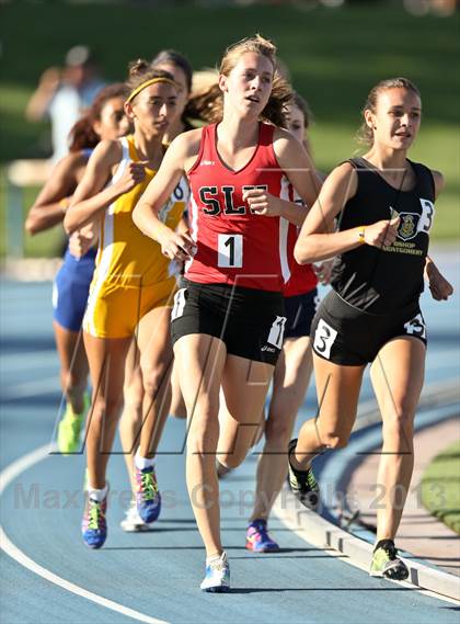 Thumbnail 1 in CIF State Track & Field Championships (Girls 1600m) photogallery.