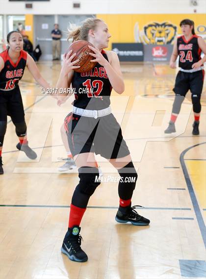 Thumbnail 2 in Grace Brethren vs. Rolling Hills Prep (CIF-SS D6 Final) photogallery.