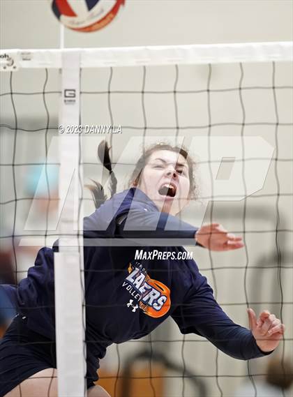 Thumbnail 2 in Flint Hill vs. Notre Dame Prep (Tiger Paws Invitational) photogallery.