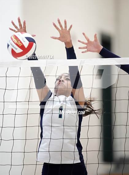 Thumbnail 2 in Flint Hill vs. Notre Dame Prep (Tiger Paws Invitational) photogallery.
