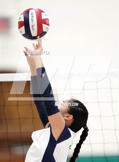 Thumbnail 2 in Flint Hill vs. Notre Dame Prep (Tiger Paws Invitational) photogallery.