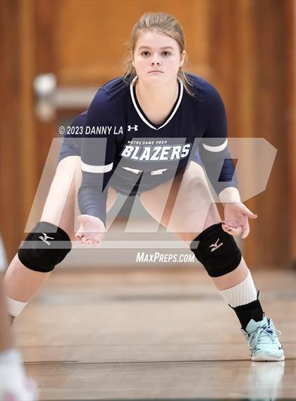 Thumbnail 2 in Flint Hill vs. Notre Dame Prep (Tiger Paws Invitational) photogallery.