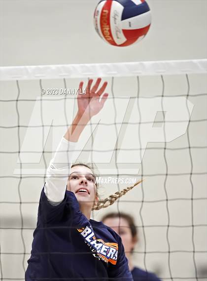 Thumbnail 3 in Flint Hill vs. Notre Dame Prep (Tiger Paws Invitational) photogallery.