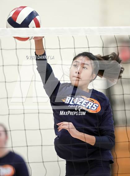 Thumbnail 3 in Flint Hill vs. Notre Dame Prep (Tiger Paws Invitational) photogallery.