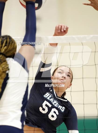 Thumbnail 3 in Flint Hill vs. Notre Dame Prep (Tiger Paws Invitational) photogallery.