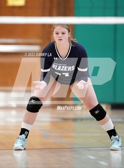 Thumbnail 3 in Flint Hill vs. Notre Dame Prep (Tiger Paws Invitational) photogallery.
