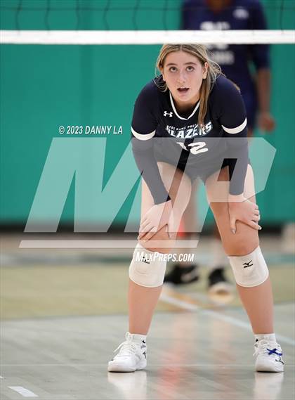 Thumbnail 2 in Flint Hill vs. Notre Dame Prep (Tiger Paws Invitational) photogallery.