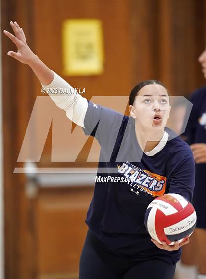 Thumbnail 3 in Flint Hill vs. Notre Dame Prep (Tiger Paws Invitational) photogallery.