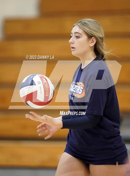 Thumbnail 2 in Flint Hill vs. Notre Dame Prep (Tiger Paws Invitational) photogallery.