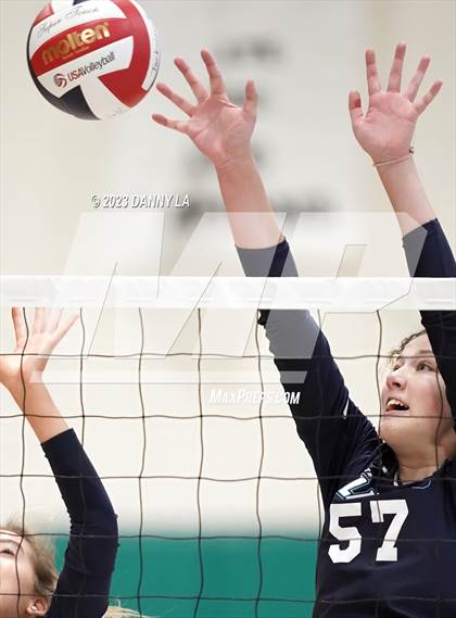 Thumbnail 2 in Flint Hill vs. Notre Dame Prep (Tiger Paws Invitational) photogallery.