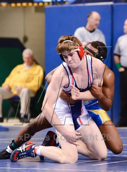 Thumbnail 1 in NCHSAA Individual Wrestling (1A, 2A, 3A and 4A Consolation Semifinals)  photogallery.