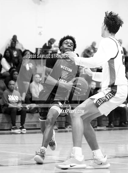 Thumbnail 1 in Clovis West vs. Weston Ranch (Modesto Christian Holiday Classic) photogallery.