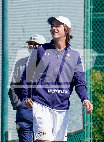 Thumbnail 1 in Menlo School vs Pleasant Valley (CIF/USTA Nor Cal Round 1) photogallery.