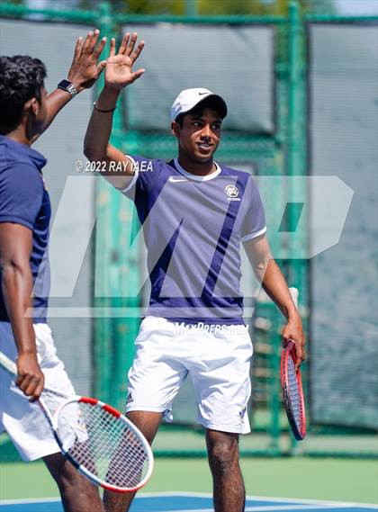 Thumbnail 2 in Menlo School vs Pleasant Valley (CIF/USTA Nor Cal Round 1) photogallery.