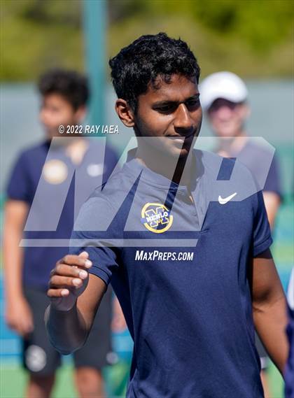 Thumbnail 3 in Menlo School vs Pleasant Valley (CIF/USTA Nor Cal Round 1) photogallery.