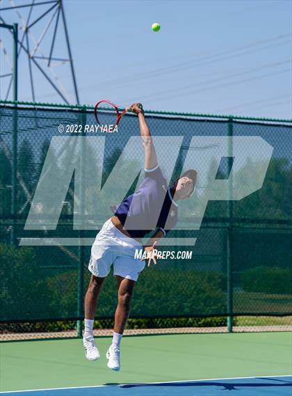 Thumbnail 3 in Menlo School vs Pleasant Valley (CIF/USTA Nor Cal Round 1) photogallery.