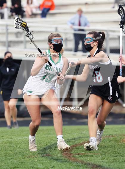 Thumbnail 2 in Charlotte Catholic @ Myers Park (NCHSAA 2nd Round Playoff) photogallery.