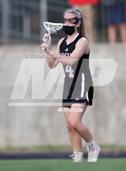Thumbnail 3 in Charlotte Catholic @ Myers Park (NCHSAA 2nd Round Playoff) photogallery.
