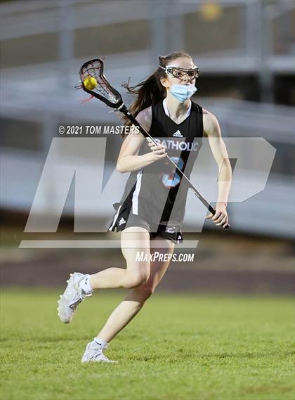 Thumbnail 3 in Charlotte Catholic @ Myers Park (NCHSAA 2nd Round Playoff) photogallery.