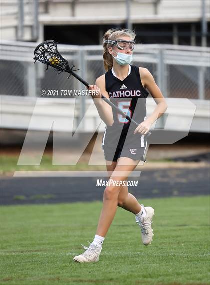 Thumbnail 3 in Charlotte Catholic @ Myers Park (NCHSAA 2nd Round Playoff) photogallery.