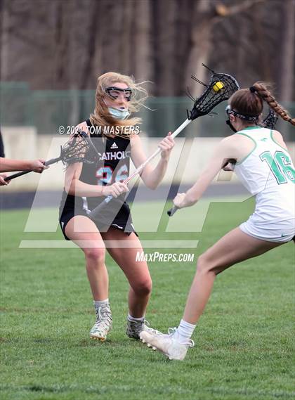 Thumbnail 3 in Charlotte Catholic @ Myers Park (NCHSAA 2nd Round Playoff) photogallery.