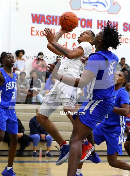 Thumbnail 1 in Serra vs. George Washington Prep photogallery.
