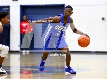 Thumbnail 3 in Serra vs. George Washington Prep photogallery.