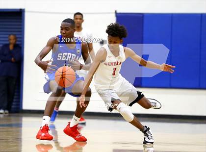 Thumbnail 1 in Serra vs. George Washington Prep photogallery.