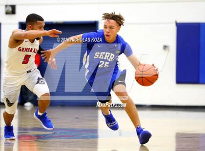 Thumbnail 2 in Serra vs. George Washington Prep photogallery.