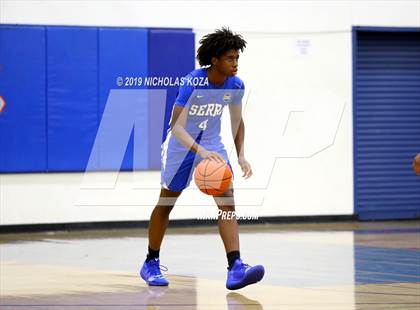 Thumbnail 2 in Serra vs. George Washington Prep photogallery.