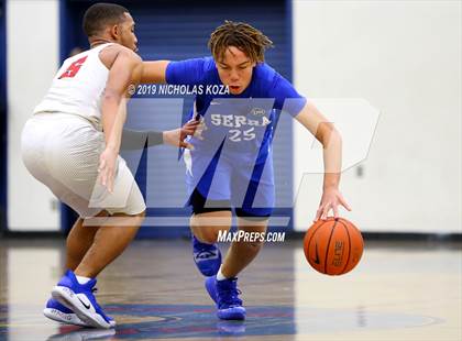 Thumbnail 3 in Serra vs. George Washington Prep photogallery.