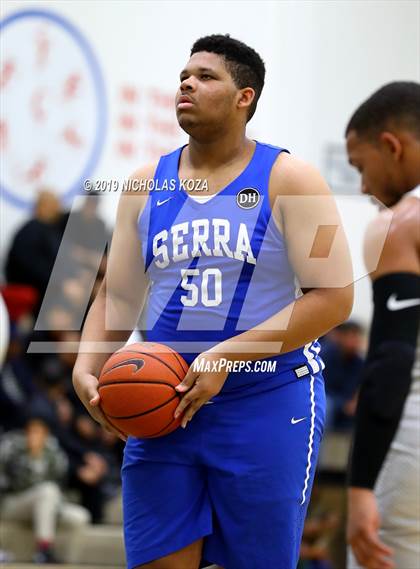 Thumbnail 1 in Serra vs. George Washington Prep photogallery.