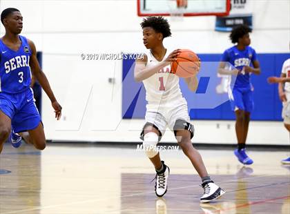 Thumbnail 2 in Serra vs. George Washington Prep photogallery.