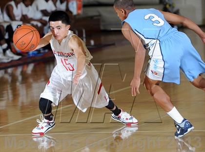 Thumbnail 1 in Leuzinger vs. Sylmar (Rose City Roundball Classic) photogallery.