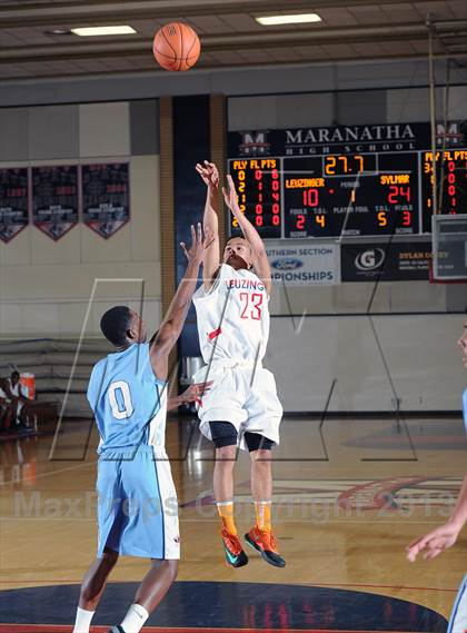 Thumbnail 3 in Leuzinger vs. Sylmar (Rose City Roundball Classic) photogallery.