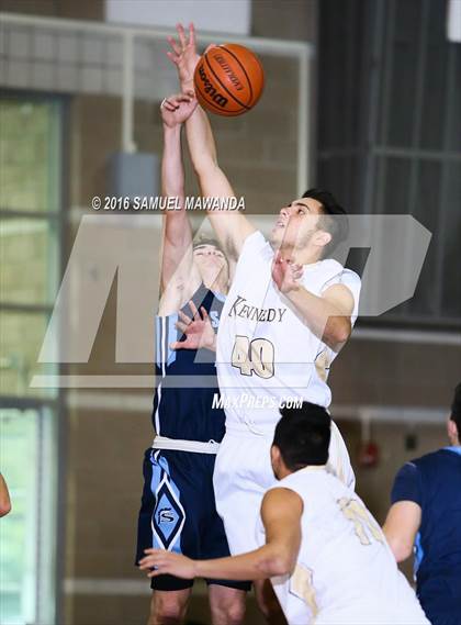 Thumbnail 1 in Kennedy vs Saugus (SFV Invitational) photogallery.