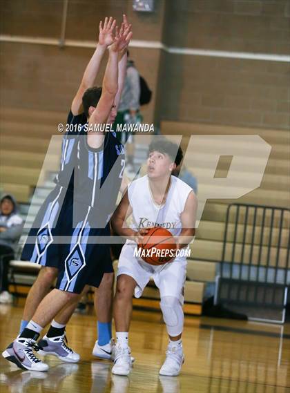 Thumbnail 3 in Kennedy vs Saugus (SFV Invitational) photogallery.