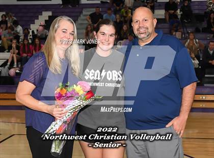 Thumbnail 3 in Wickenburg @ Northwest Christian (Senior Night) photogallery.