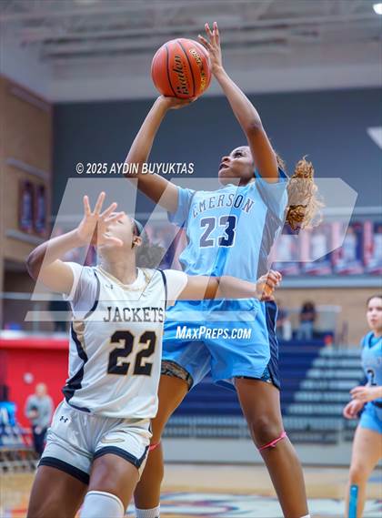 Thumbnail 3 in Emerson vs. Cleburne (Allen Hoopfest Basketball Tournament) photogallery.