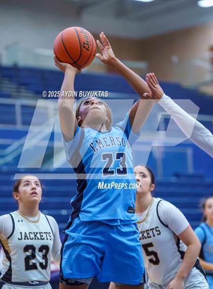 Thumbnail 3 in Emerson vs. Cleburne (Allen Hoopfest Basketball Tournament) photogallery.