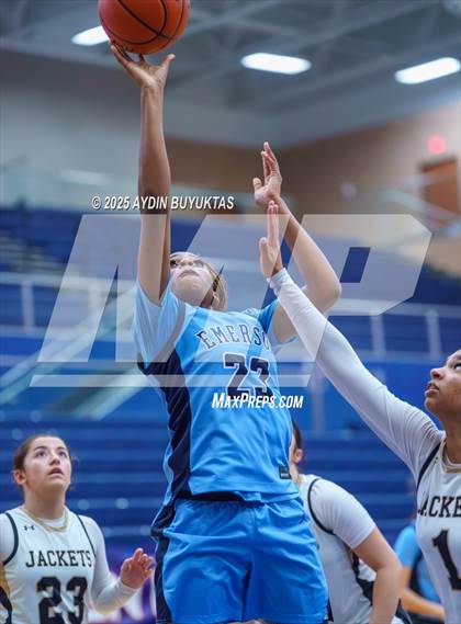 Thumbnail 1 in Emerson vs. Cleburne (Allen Hoopfest Basketball Tournament) photogallery.
