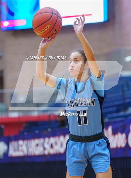 Thumbnail 3 in Emerson vs. Cleburne (Allen Hoopfest Basketball Tournament) photogallery.