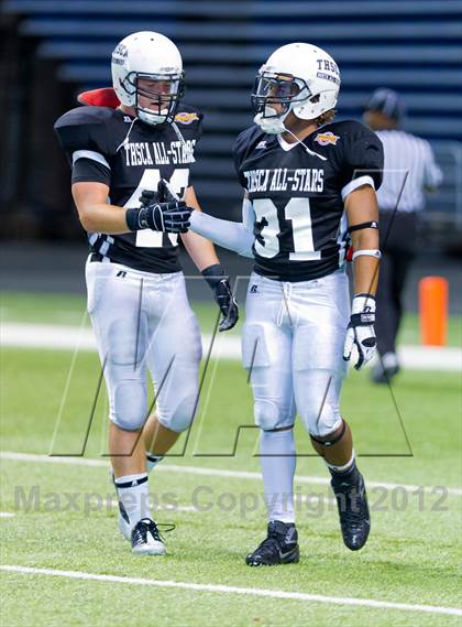 Thumbnail 3 in THSCA All-Star Football Game photogallery.
