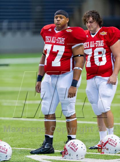 Thumbnail 1 in THSCA All-Star Football Game photogallery.