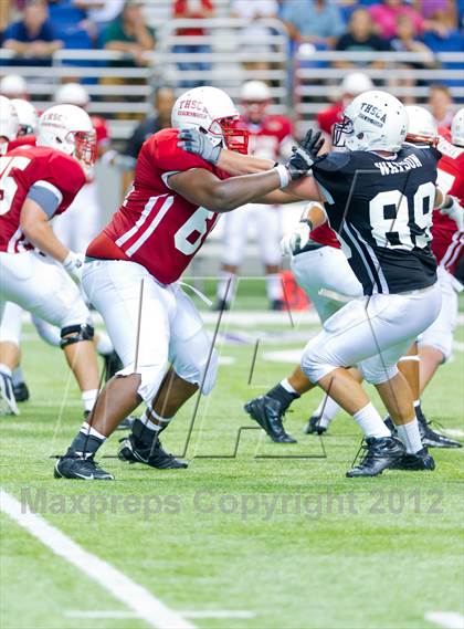 Thumbnail 1 in THSCA All-Star Football Game photogallery.